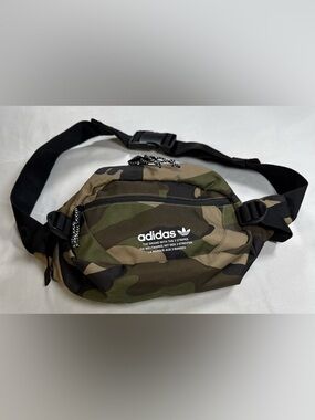 adidas Camouflage Trefoil Waist Bag - Green/Brown/Black